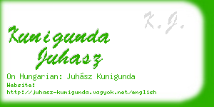 kunigunda juhasz business card